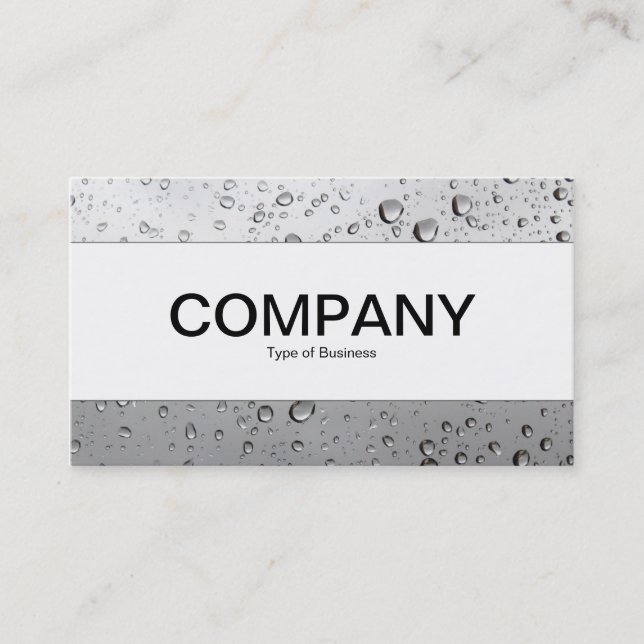 Mittenband - Regen auf meinem Fenster 02 Visitenkarte (Vorderseite)