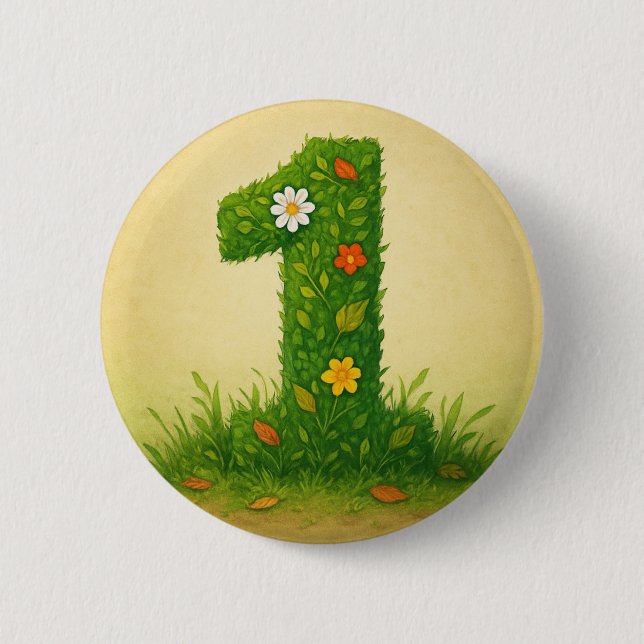 Mittens Nummer 1 Button (Vorderseite)