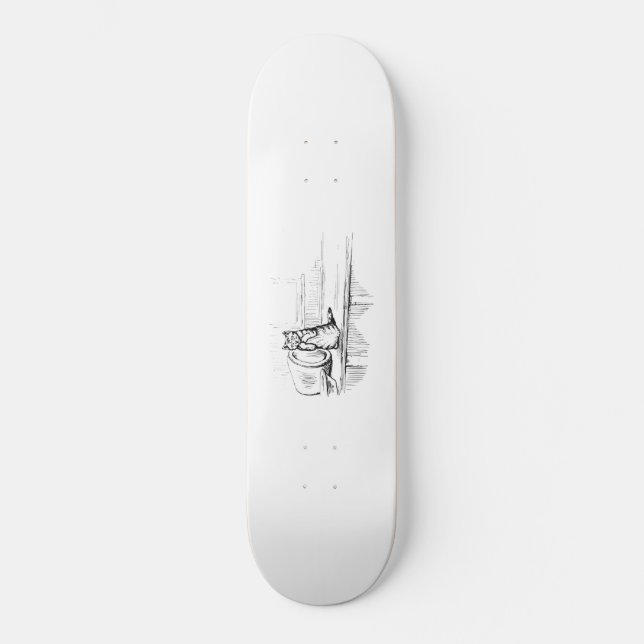 Mittens the Kitten (Scaredy Cat) (Beatrix Potter) Skateboard (Vorderseite)