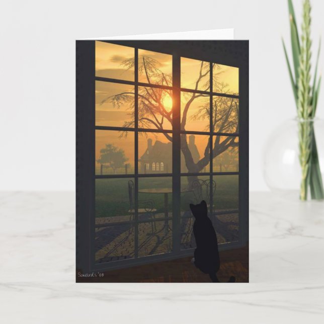 Mittens Wills die Sonne zu Set Karte (Vorderseite)