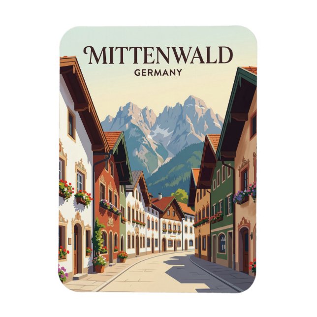 Mittenwald Deutschland Magnet (Vertikal)
