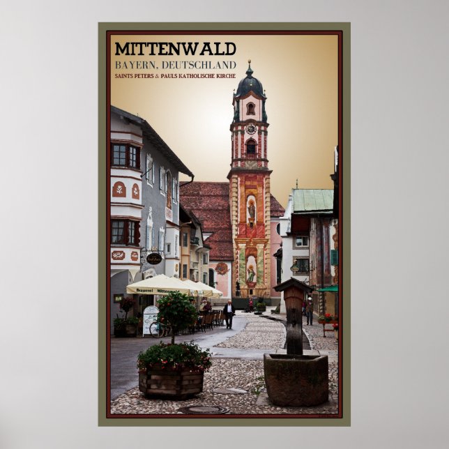 Mittenwald, Deutschland Poster (Vorne)