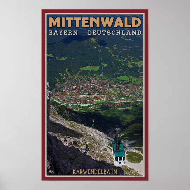 Mittenwald - Karwendelbahn Terminus Poster (Vorne)