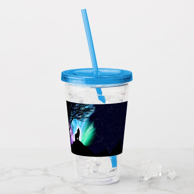 Mitternacht Acryltrinkbecher (Vorderseite Ice)