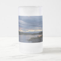 Mitternacht Alaska Sunset Mattiert Glass Beer Tass