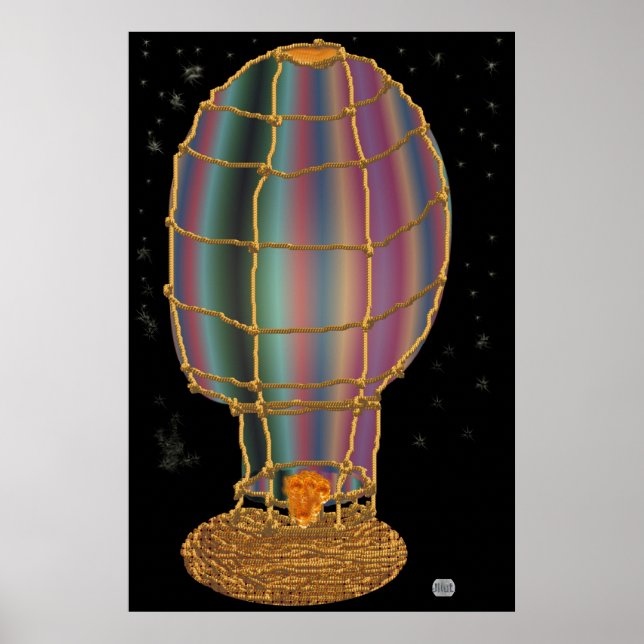 Mitternacht Balloon Ride Poster (Vorne)