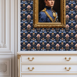 Mitternacht Barock Bloom Princesscore Tapete