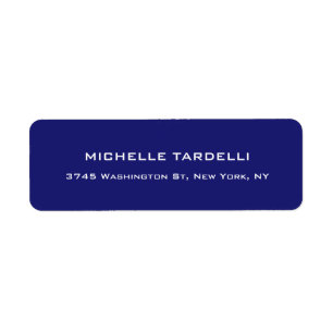 Mitternacht Blau Elegant Modernes Trendy Minimalis