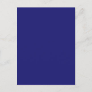 Mitternacht Blau Solid Color Postkarte