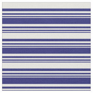 Mitternacht Blau und Minzcreme-Muster Stoff