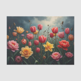 Mitternacht Bloom Decoupage Paper | Dark Garden Seidenpapier
