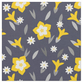 Mitternacht Bloom Stoff