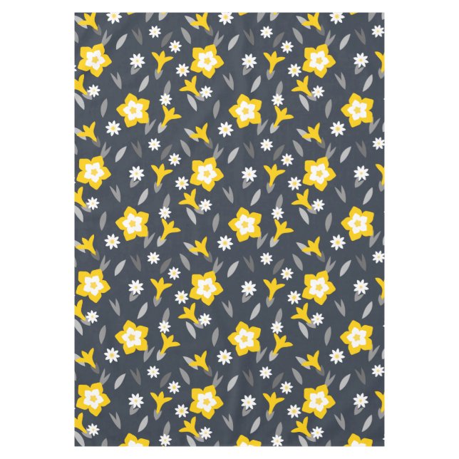Mitternacht Bloom Tischdecke (Vorderseite)