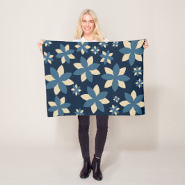 Mitternacht Blossom Blanket Fleecedecke