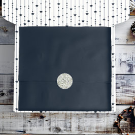 Mitternacht Blue Solid Seidenpapier