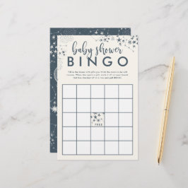 Mitternacht Blue Starry Night Baby Dusche Bingo