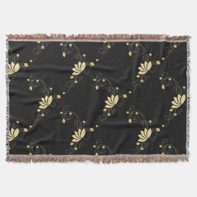 Mitternacht-Blume Decke (Vorderseite)