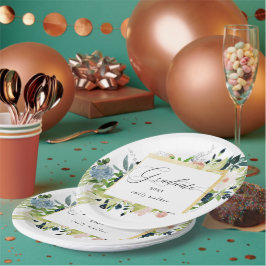 Mitternacht Blush Blues Abschluss Pappteller