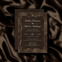 Mitternacht Bronze Romance | Satiny Grunge Damask