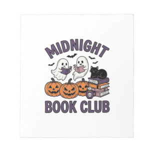 Mitternacht Buchclub Halloween-Lesedesign_1 Notizblock