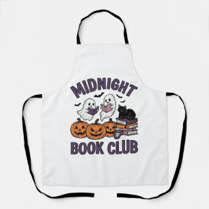 Mitternacht Buchclub Halloween-Lesedesign_1 Schürze