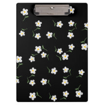 Mitternacht-Daisy-Blumen-Clipbord | Handgezeichnet