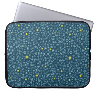 Mitternacht Ditsy Florals Laptopschutzhülle