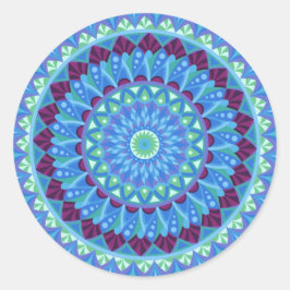 Mitternacht Dreams Mandala Runder Aufkleber