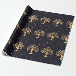 Mitternacht Elegance: Dunkle blaue Hochzeit Geschenkpapier