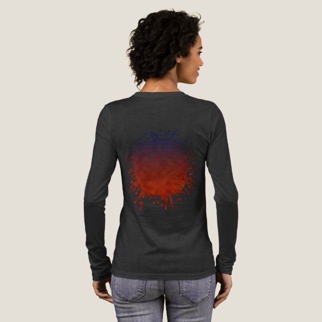 Mitternacht Emberfall Tri-Blend Shirt (Voller Rückseite)