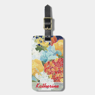 Mitternacht Florals II Gepäckanhänger