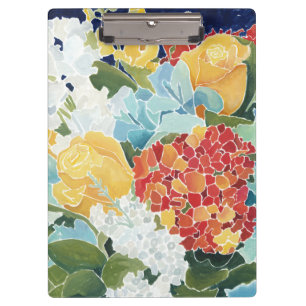 Mitternacht Florals II Klemmbrett