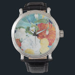 Mitternacht Florals III Armbanduhr<br><div class="desc">floral</div>