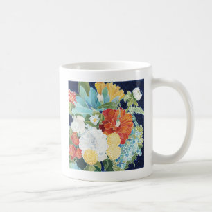 Mitternacht Florals III Kaffeetasse