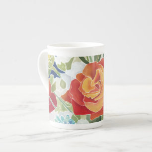 Mitternacht Florals IV Prozellantasse