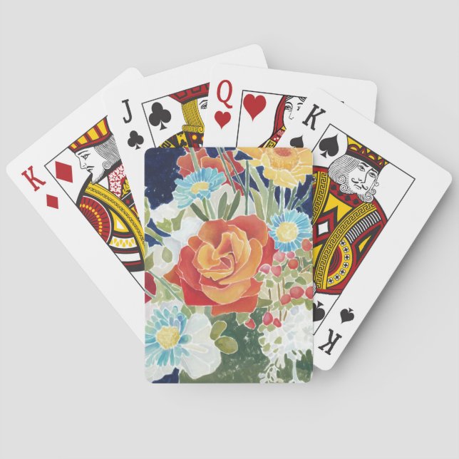 Mitternacht Florals IV Spielkarten (Rückseite)
