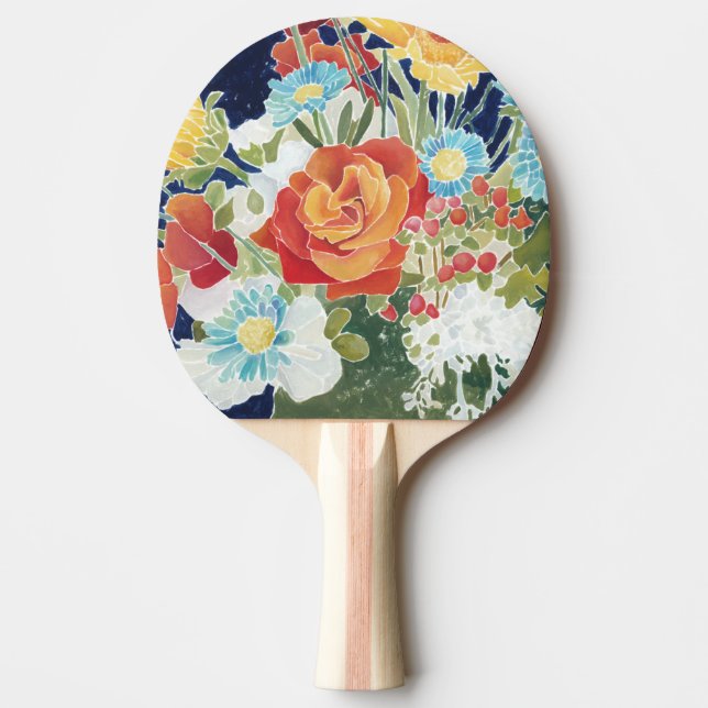 Mitternacht Florals IV Tischtennis Schläger (Vorderseite)
