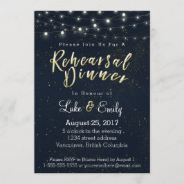 Mitternacht Glamour Probe Dinner Einladung