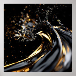 Mitternacht Gold Surge Poster