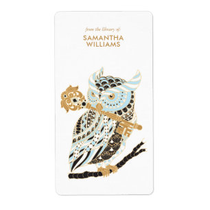 Mitternacht Großes Horned Owl-Buchzeichen