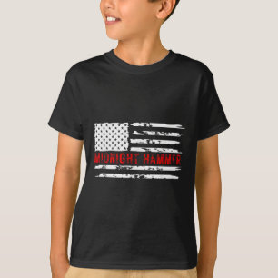 Mitternacht Hammer B-2 Stealth Jet USA-Flagge T-Shirt