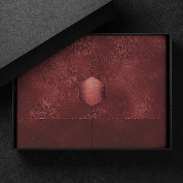 Mitternacht Henna Romance | Red Satiny Grunge Dama Seidenpapier (Von Creator hochgeladen)