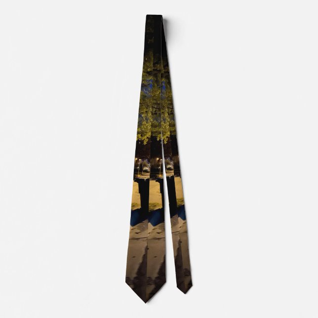 Mitternacht im Vorort Neck Tie Krawatte (Vorderseite)