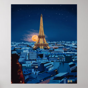 Mitternacht in Paris Poster