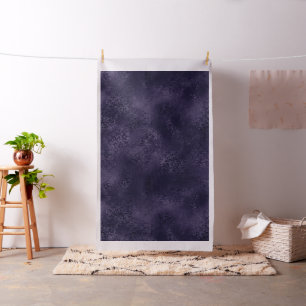 Mitternacht Indigo Romance   Satiny Grunge Damask Stoff