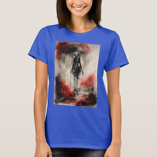 "Mitternacht Inferno: Devilish Aquarelle" T-Shirt (Vorderseite)
