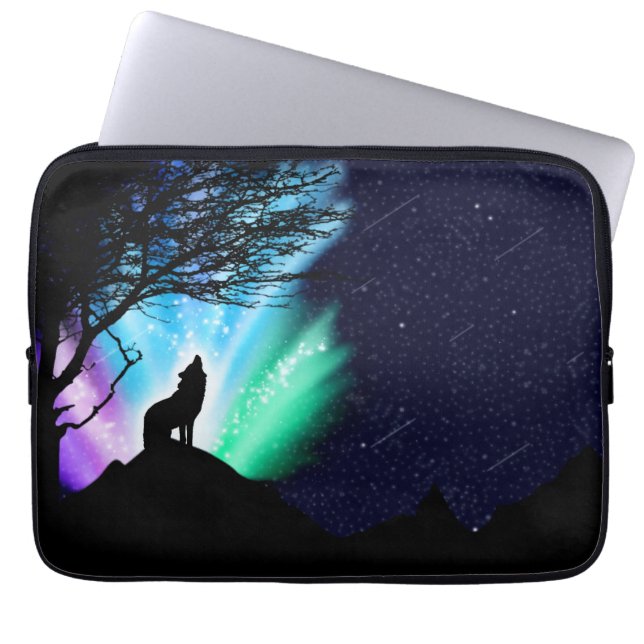 Mitternacht Laptopschutzhülle (Vorderseite)