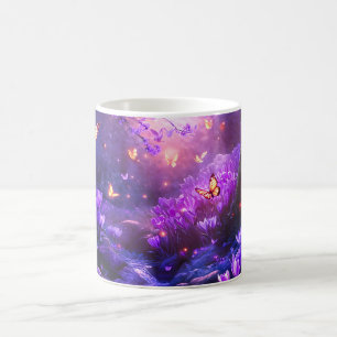 Mitternacht Lavender Kaskade-Blüten Kaffeetasse