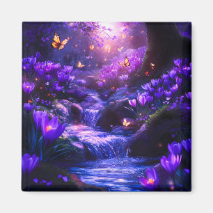 Mitternacht Lavender Kaskade-Blüten Magnet