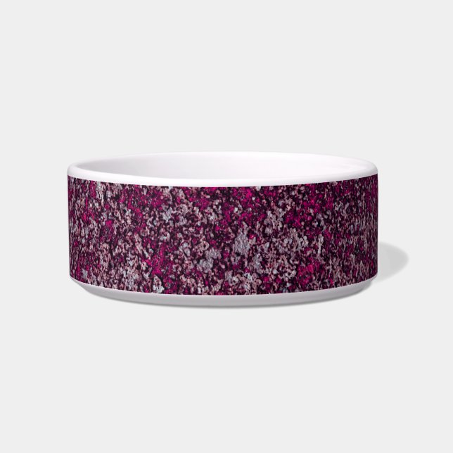 Mitternacht Magenta Rusted Metal Textur Abstrakt Napf (Vorderseite)